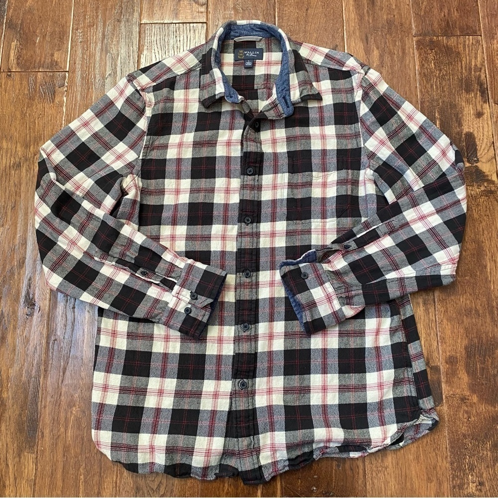 Wallin & Bros. Plaid Flannel Button Down Shirt Large